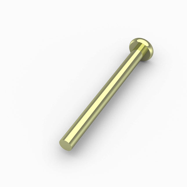 DH402S-P - Door Hardware, Pin, Flat-Bottom, 5/8"-11 UNC x 7" Lg, Zinc Plated
