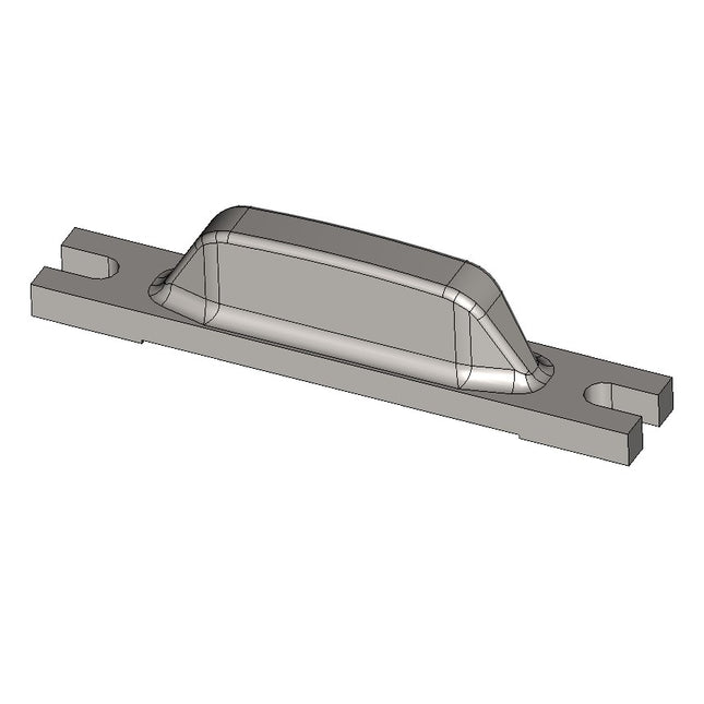 Chain Hold Down, Gypsum, Kiln, 9-1/2” L, 2-3/16" OAH, 1-1/2" OAW, 7/8" W Projection