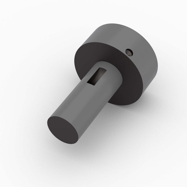 Gudgeon, 1-1/2" Dia x 3-13/16" Lg, 3/8" Woodruff Key, Cast Iron