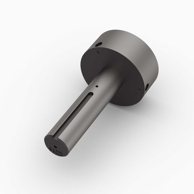 G214 - Gudgeon, 1-1/4" x 5" Lg, 1/4" x 3" Square Keyway, w/ Pin Holes, Cast Steel