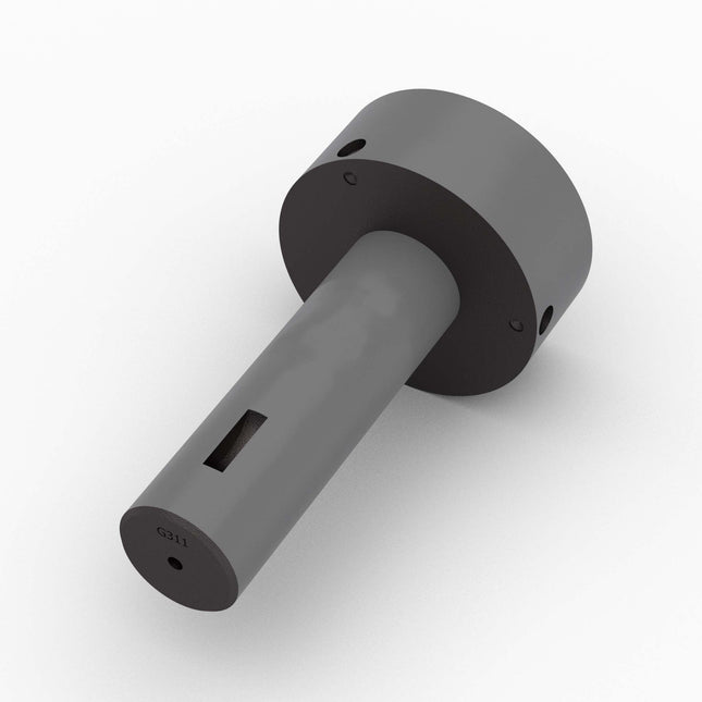 G311 - Gudgeon, 1-1/2" x 5" Lg, 1/4" Woodruff Keyway, Cast Iron