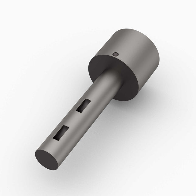 G323 - Gudgeon, 1-1/2" x 7-3/8" Lg, 2x 3/8" Woodruff Keyway, Cast Steel