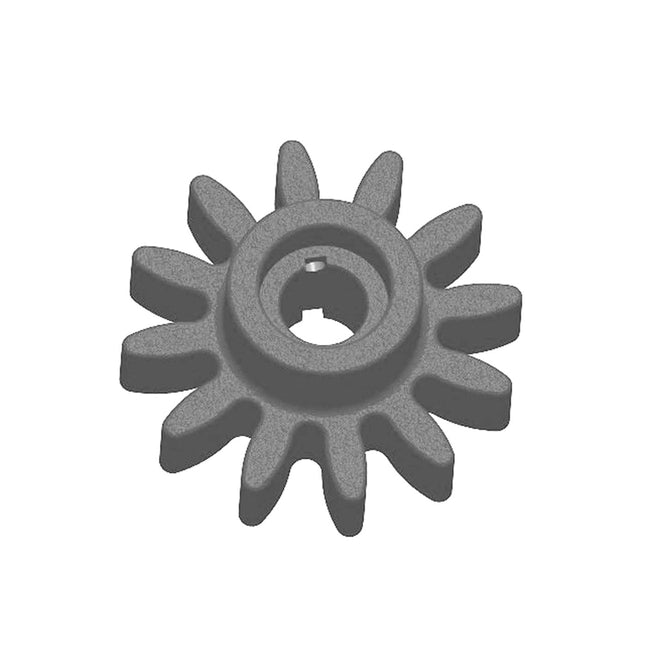 S101M - Star Gear, 12-Tooth, B-Hub, 25mm Bore, 50mm LTB, 8mm Keyway, Cast Iron, Raute