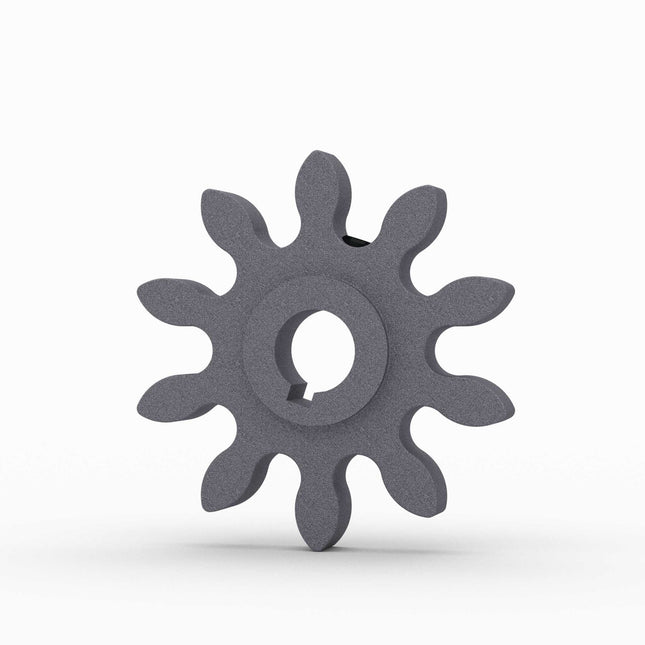 S221 - Star Gear, 10-Tooth, A-Hub, 1-1/4" Bore 15/16" LTB, 3/8" Keyway, Cast Iron