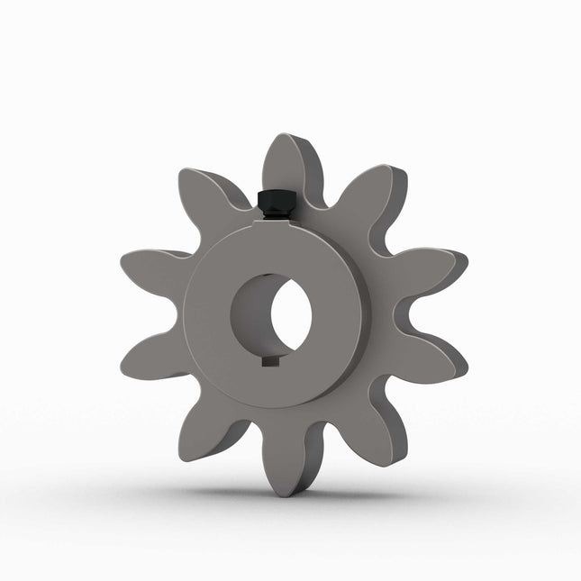 S740 - Star Gear, 10-Tooth, B-Hub, 25mm Bore, 50mm LTB, 6mm Keyway, Cast Steel