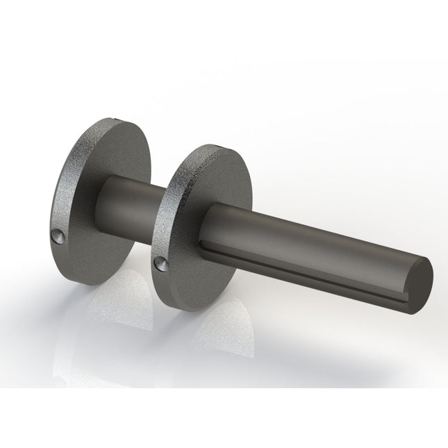 G119 - Gudgeon, 1-1/4" x 5" Lg, 1/4" x 5" Square Keyway, Steel